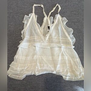 Iro Cream Flirty Top